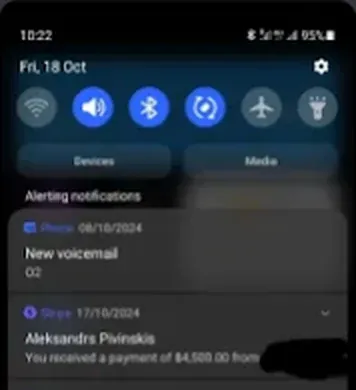 Screenshot shared by Alex Pivinskis
